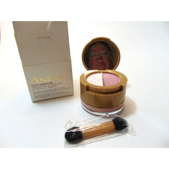 AVON Anew Youth-Awakening Eyeshadow & Primer Kit- F301 Soft Mauve NIB damagedbox - Picture 2 of 6